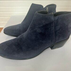 Blue Suede Booties